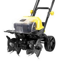 대형 무선 전동식 밭갈이 기계 전기 흙갈이 밭가는기계 관리기 텃밭 농업용 경작기 밭관리기 농기구 포터블 경운기 잡초 제거기 미니관리기, 고출력 4중날 5.2AH 배터리 2개