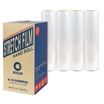 우림 스트레치필름 공업용랩 자동공업랩 공업용포장랩 10종, 4개, G18 스트레치필름18, 4개, 투명