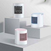 LED 탁상용 냉풍기 미니냉풍기 미니선풍기 소형냉풍기, 탁상용냉풍기_그레이