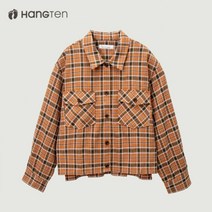 행텐 모다시흥 여성 오버핏 체크 오픈 셔츠 10380-120-603-20-191