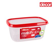 데코어 매치업 베이직 사각찬통, 1L, 1개