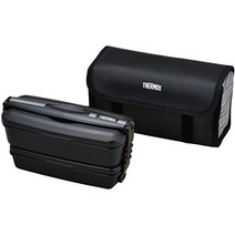 Thermos 서모스 도시락 2 단계 신선한 900ml 블랙 그레이 DJB-905W bkgy, 1개, 상품명참조