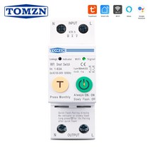 63A smartlife 단상 WIFI 스마트 스위치 에너지 미터 Kwh 계량 모니터링 회로 차단기 타이머 릴레이 MCB TUYA
