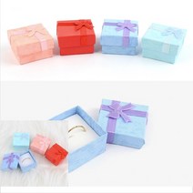 선물용 상자 박스 떡포장용기 쿠키박스 소량박스제작 사각 반지 링 포장 케이스, 핑크