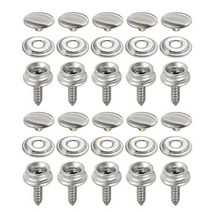 삼륜차 삼륜전기차 어르신오토바이 10 세트 스냅 패스너 스테인레스 캔버스 캡 나사 키트 텐트 해양 보트 커버 도구 소켓 버튼 자동차 캐노피 액세서리, 10 Sets