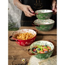 Arther 너무 예쁜 국그릇 귀여운 아이디어의 도자기 그릇, 2, 7.5인치 B, 7.5인치 B