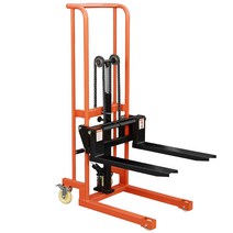 수동 지게차 포크리프트 핸드 유압자키 수동스태커, 스트레이트 휠 포크 200kg 상승 0.9m