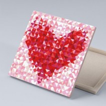 [천삼백케이] [아이러브페인팅] 아이러브페인팅 DIY캔버스형 보석십자수 30x30cm 러브인하트, 단품
