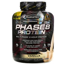 Muscletech 퍼포먼스 시리즈 8시간 단백질 바닐라 2.09kg (4.60lbs)