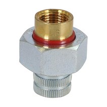 Midline Valve EVGT3412-OM 유전체 유니온 파이프 피팅 1.9cm x 1.3cm. FIP SWT 전기 분해 감소 황동 스테인리스 스틸 633146, 1/2