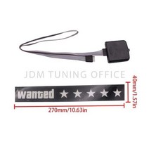 차량용 무드등 자동차 LED 사인 라이트 업 윈도우 스티커 JDM 글로우 패널 윈드실드 전, Small 사이즈