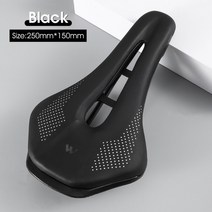 푹신한자전거안장쿠션커브 실외 실내용자전거 안장WEST BIKING 충격 흡수 미끄럼 방지 MTB 도로 자전거 안, 07 101 Black