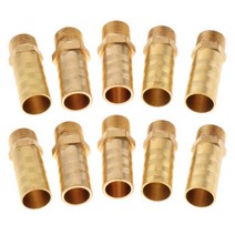 GHSHOP 10 pcs 황동 스윙 체크 밸브 편도 비 반환 수평 스레드 구리, 10-01, 황금