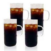 Bestra 홈카페 내열유리 머그컵, 700ml 4개×1세트