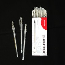 오렌지미싱 젤러펜 (1타) 은펜 0.7mm 가죽 어두운 원단