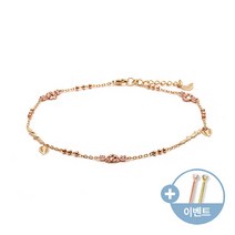 [비앤비골드]14k 팔찌 로즈 리프 NPB15728
