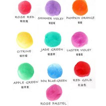 옥도장 벽조목도장 청금석도장 Panalisa-10 색 80ml 다채로운 시니 스프레이 잉크 진주 스탬프 오일 종이, 05 Jade Green