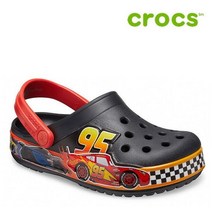 크록스 아동화 42- 206472-001 Kids Crocs Fun Lab Disney and Pixar Cars Band Clog Black