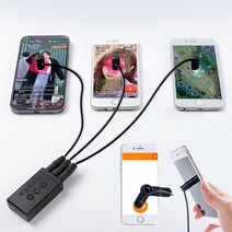 오토 스마트폰 터치 스크린 자동 클릭커 클릭기 터치기 택시 배달 퀵 콜잡이 지지기, 오토클릭기 -본체+헤드1개