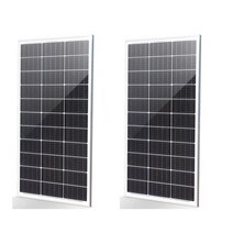 아파트태양광 단단한 유리 태양 전지 패널 키트 단결정 셀 오프 그리드 광발전 시스템 가정용 RV 보트 100 W 200W 300W 100 와트, 2.2W