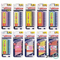 덴탈프로 치간칫솔 I자형(15개입) / L자형 (10개입) 12종 (0 1 2 3 4 5호), 2호