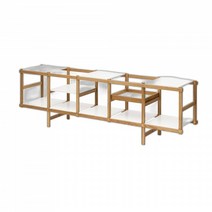 북유럽 디자인하우스스톡홀름 Design House Stockholm 프레임 쉘프 선반 로우 Oak white