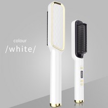 전기 빗 뜨거운 다기능 스트레이트 헤어 스트레이트 너 빗 음이온 안티 Scalding 스타일링 도구, 하얀, 우리를