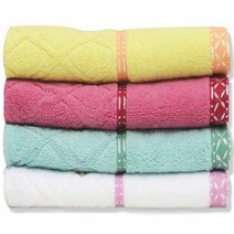 명일 고급타올(왕관자수) 세수수건 세면수건 10개, 색상:블루