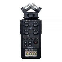 Zoom H6 올 블랙 (2020 버전) 6트랙 휴대용 녹음기 스테레오 마이크 4 XLR/TRS 입력 SD 카드 USB 오디오 인터페이스 배터리 전원, H6 All Black (2020 Model)