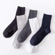다나와양말 5컬러 기본 골지 남여공용 중목 양말