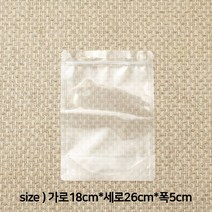 에코스킨 PET 투명 스탠드 지퍼백 03_18cmx26cmx5cm, 10개