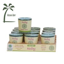 (12개 보티브 세트)알로하베이 7차크라캔들 힐링 (팜왁스 에센셜오일 캔들), 단품, 프로텍션