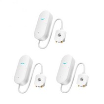 aubess tuya 누수 경보 wifi 스마트 홍수 감지기 스마트 라이프 앱 원격 경보 오버플로 및 만수 원격 경보, 3개의 PC 경보