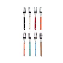 프랑스 사브르 비스트로 커트러리 SABRE 케익 디저트 포크 스푼 스프레더 양식기, 1.CAKE FORK, PASTEL GREEN