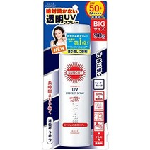 kose 코세이 선컷 선크림 투명 스프레이 무향료 90g spf50+ pa++++, 90 그램 (x 1)