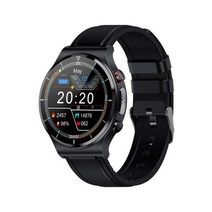 ZODVBOZ ECG + PPG 스마트 워치 남자 체온 혈압 심박수 모니터링 IP68 방수 Smartwatch Xiaomi, 03 black leather