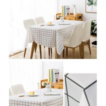 로맨틱캠핑 체크무늬 피그닉 테이블보 홈파티 티테이블 신혼주방 방수, 4인 137x152cm 핑크