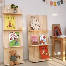 어린이 아기 책장 교구장 심플한 진열장 정리 도서, 1