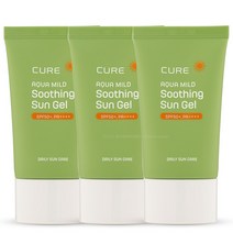 김정문알로에 김정문 알로에 큐어 아쿠아 마일드 수딩 선젤 50mlX3