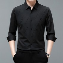 남자 가을 긴팔 셔츠 레깅스 비즈니스 캐주얼 남장