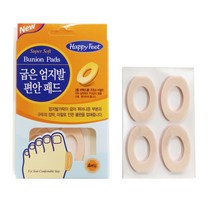 해피피트 굽은엄지발편안패드, 굽은엄지발편안패드4매입, 3개