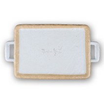 앤틱조선백자 돌무늬양손직사각접시 1호 (DS-6981)