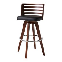 [하이파가구] 스페이스바/ 바텐의자 홈바의자 H600~770mm, COLOR:월넛|SIZE:좌판높이 750mm