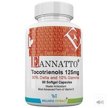 WELLNESS EXTRACT E Annatto Tocotrienols Deltagold 125mg 비타민E 아나토 토코트리에놀 60소프트겔, 1개, 60정