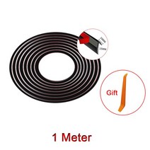 방음재 자동차 자동 고무 씰 창 보호기 앞 유리 씰링 스트립 소음 방지 방진 스티커 액세서리, 01 1 Meter