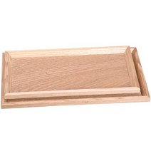 원목 직사각 후식 쟁반 4size, 3호