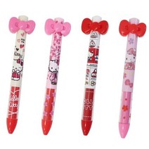 (일본) 헬로키티 초등학생 어린이 문구 필기구 2색 볼펜 (리본 4type), 하트