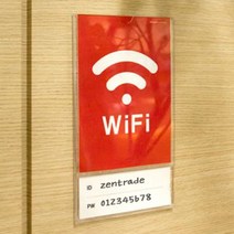 와이파이 wifi 안내문 안내판 꽂이 비번 비밀번호 부착 벽 카페용 업소용 식당