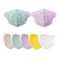 웰커버 아이봄 10매입 어린이마스크 KF94 KF80 5컬러 소형 초소형 새부리형 국산자재 국내생산 50매이상무료배송, 키즈 도깨비 화이트(10매입)(공산품)