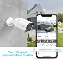Reolink 스마트 IP 카메라 4K 8MP PoE 야외 적외선 야간 총알 카메라 특집/차량 감지 RLC810A, 01 RLC-810A